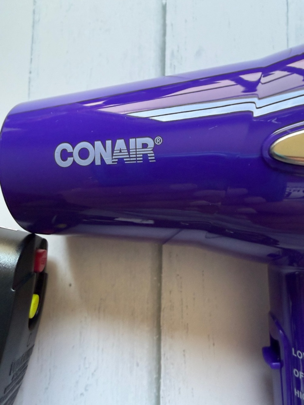 Conair Purple Compact Travel Hair Dryer w Diffuser | Lightweight Portable - Picture 4 of 8